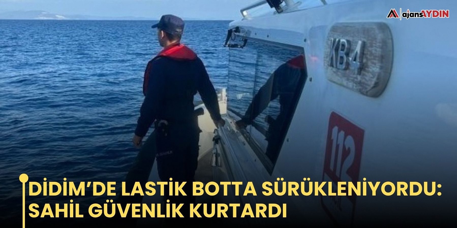 Didim sahilinde sürüklenen bot Sahil Güvenlik ekiplerince kurtarıldı
