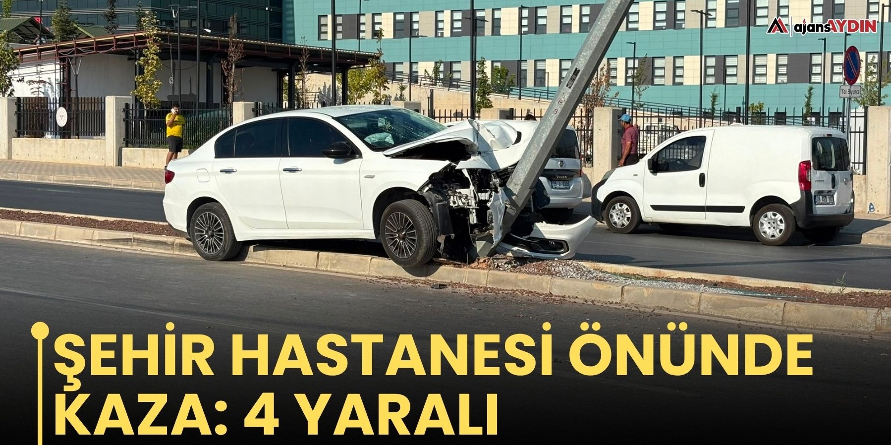 Hastane caddesinde trafik kazası: 4 yaralı