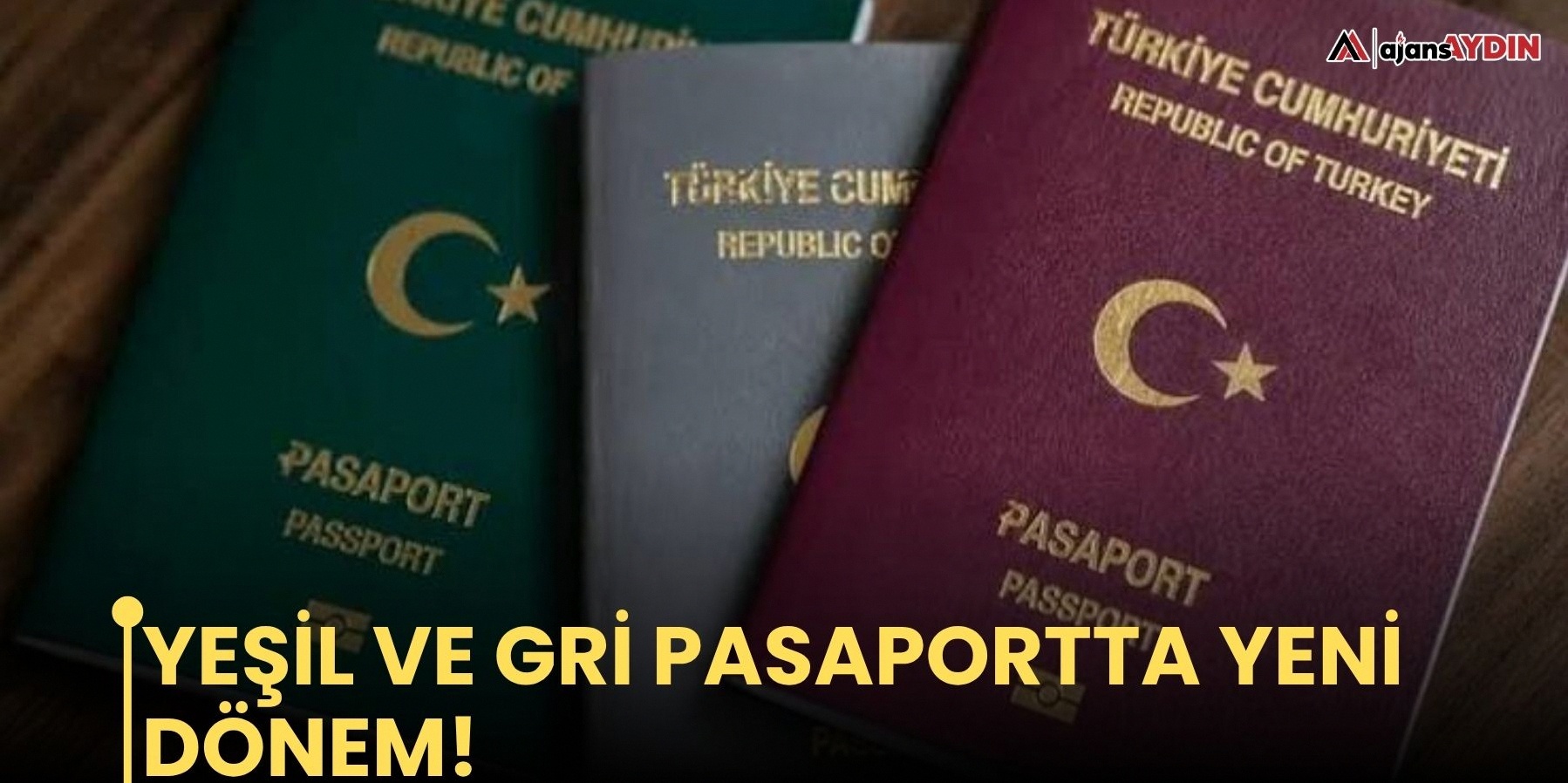 Yeşil ve gri pasaport düzenlemesinde yeni dönem başladı!