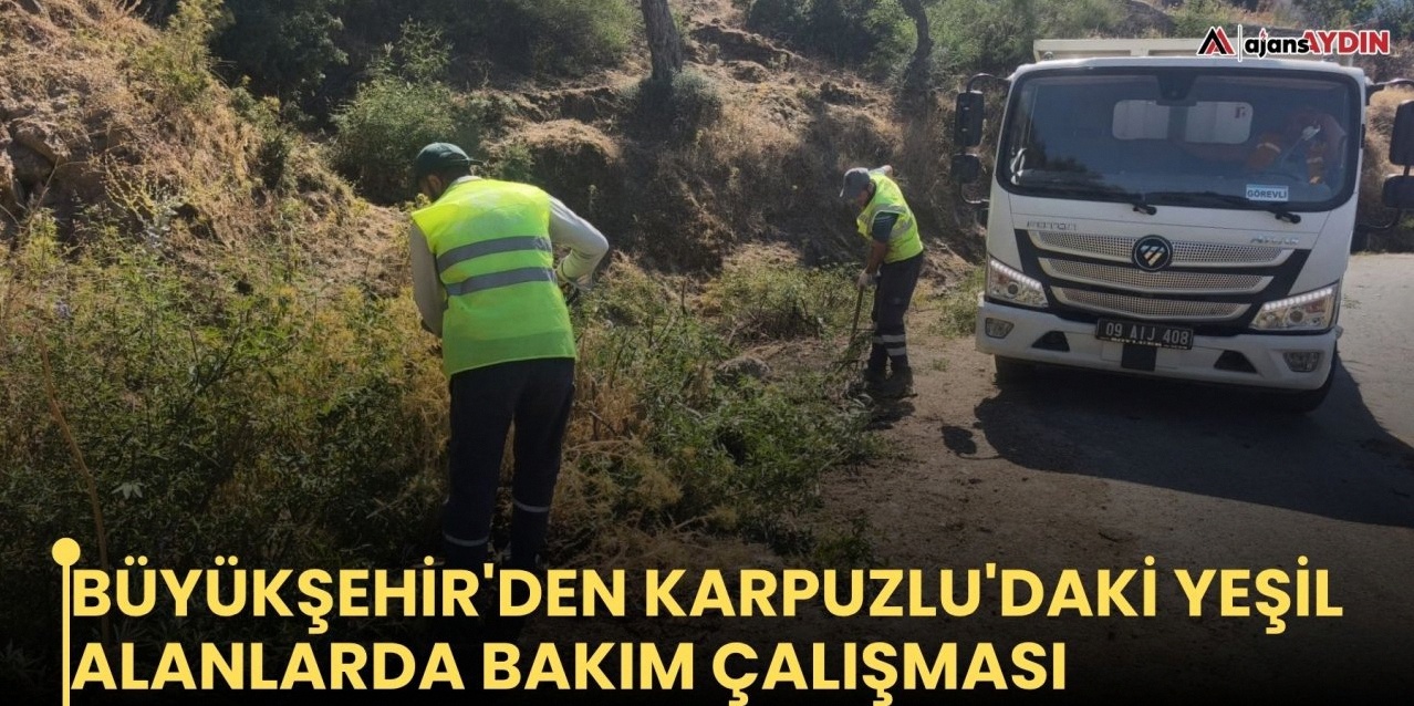 Büyükşehir Belediyesi Karpuzlu parklarında bakım çalışması başlattı